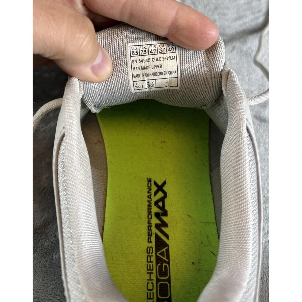 Skechers GO GOLF Shoes Mens Size 8.5 Gray Goga‎ Max Lightweight Spikeless Golf